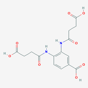 molecular formula C15H16N2O8 B4652745 3,4-bis[(3-carboxypropanoyl)amino]benzoic acid 