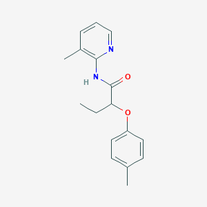 molecular formula C17H20N2O2 B4652832 2-(4-methylphenoxy)-N-(3-methyl-2-pyridinyl)butanamide 
