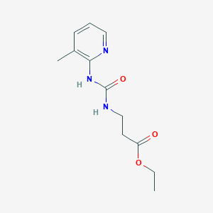 molecular formula C12H17N3O3 B4652877 ethyl N-{[(3-methyl-2-pyridinyl)amino]carbonyl}-beta-alaninate 