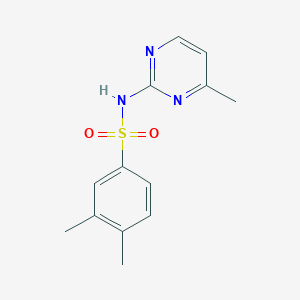 molecular formula C13H15N3O2S B4652893 3,4-dimethyl-N-(4-methyl-2-pyrimidinyl)benzenesulfonamide 