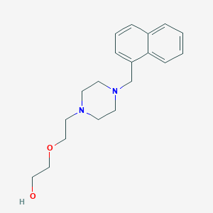 molecular formula C19H26N2O2 B4652923 2-{2-[4-(1-naphthylmethyl)-1-piperazinyl]ethoxy}ethanol 