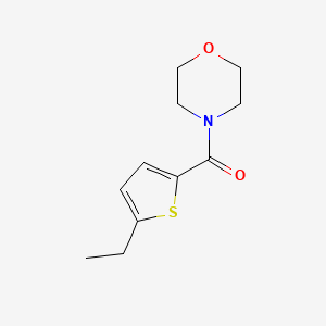 molecular formula C11H15NO2S B4652939 4-[(5-ethyl-2-thienyl)carbonyl]morpholine 