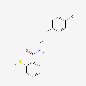 molecular formula C18H21NO2S B4652940 N-[3-(4-methoxyphenyl)propyl]-2-(methylthio)benzamide 