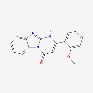 molecular formula C17H13N3O2 B4652978 2-(2-methoxyphenyl)pyrimido[1,2-a]benzimidazol-4(1H)-one 