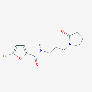 molecular formula C12H15BrN2O3 B4653014 5-bromo-N-[3-(2-oxo-1-pyrrolidinyl)propyl]-2-furamide 