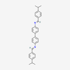 molecular formula C32H32N2 B4653032 (4-isopropylbenzylidene){4'-[(4-isopropylbenzylidene)amino]-4-biphenylyl}amine 