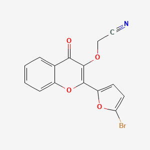 molecular formula C15H8BrNO4 B4653043 {[2-(5-bromo-2-furyl)-4-oxo-4H-chromen-3-yl]oxy}acetonitrile 