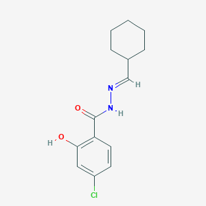 4-chloro-N'-(cyclohexylmethylene)-2-hydroxybenzohydrazide