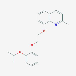 molecular formula C21H23NO3 B4653046 8-[2-(2-isopropoxyphenoxy)ethoxy]-2-methylquinoline 
