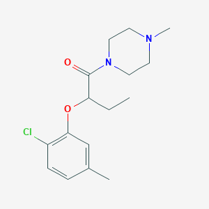 molecular formula C16H23ClN2O2 B4653069 1-[2-(2-chloro-5-methylphenoxy)butanoyl]-4-methylpiperazine 
