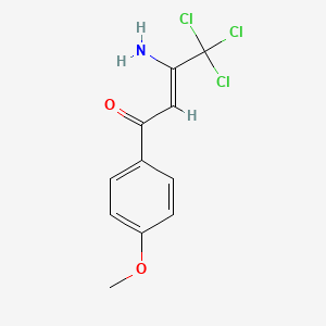 molecular formula C11H10Cl3NO2 B4653082 3-amino-4,4,4-trichloro-1-(4-methoxyphenyl)-2-buten-1-one 