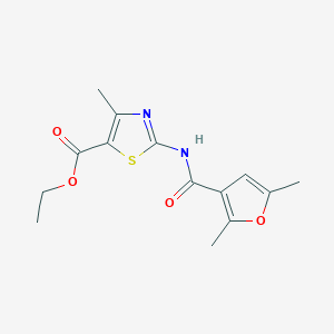 molecular formula C14H16N2O4S B4653120 ethyl 2-[(2,5-dimethyl-3-furoyl)amino]-4-methyl-1,3-thiazole-5-carboxylate 