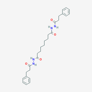 molecular formula C27H36N4O4 B465323 N'1,N'9-bis(3-phenylpropanoyl)nonanedihydrazide 