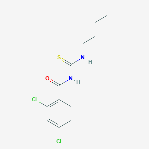 molecular formula C12H14Cl2N2OS B4653267 N-[(butylamino)carbonothioyl]-2,4-dichlorobenzamide 