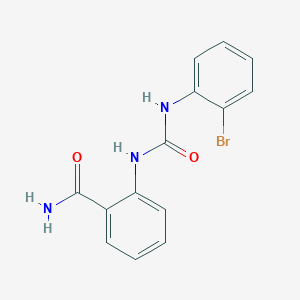 molecular formula C14H12BrN3O2 B4653341 2-({[(2-bromophenyl)amino]carbonyl}amino)benzamide 
