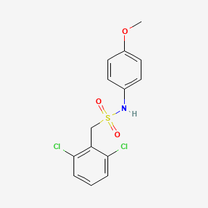molecular formula C14H13Cl2NO3S B4653358 1-(2,6-dichlorophenyl)-N-(4-methoxyphenyl)methanesulfonamide 