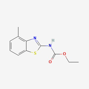 molecular formula C11H12N2O2S B4653390 ethyl (4-methyl-1,3-benzothiazol-2-yl)carbamate 