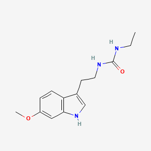 molecular formula C14H19N3O2 B4653396 N-ethyl-N'-[2-(6-methoxy-1H-indol-3-yl)ethyl]urea 