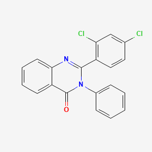 molecular formula C20H12Cl2N2O B4653459 2-(2,4-dichlorophenyl)-3-phenyl-4(3H)-quinazolinone 