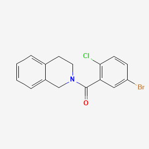 molecular formula C16H13BrClNO B4653475 2-(5-bromo-2-chlorobenzoyl)-1,2,3,4-tetrahydroisoquinoline 