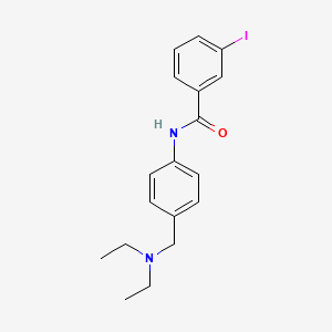 molecular formula C18H21IN2O B4653537 N-{4-[(diethylamino)methyl]phenyl}-3-iodobenzamide 