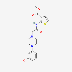 molecular formula C19H23N3O4S B4653559 methyl 2-({[4-(3-methoxyphenyl)-1-piperazinyl]acetyl}amino)-3-thiophenecarboxylate 