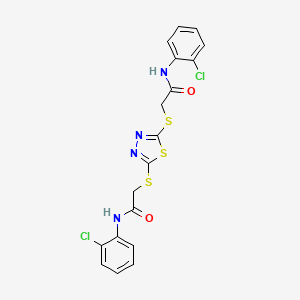 2,2'-[1,3,4-thiadiazole-2,5-diylbis(thio)]bis[N-(2-chlorophenyl)acetamide]