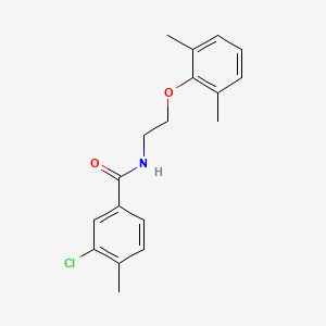 molecular formula C18H20ClNO2 B4653689 3-chloro-N-[2-(2,6-dimethylphenoxy)ethyl]-4-methylbenzamide 
