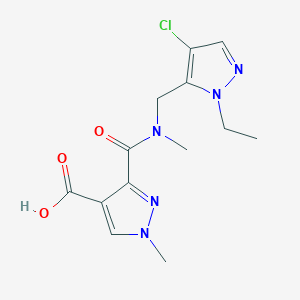 3-{[[(4-chloro-1-ethyl-1H-pyrazol-5-yl)methyl](methyl)amino]carbonyl}-1-methyl-1H-pyrazole-4-carboxylic acid
