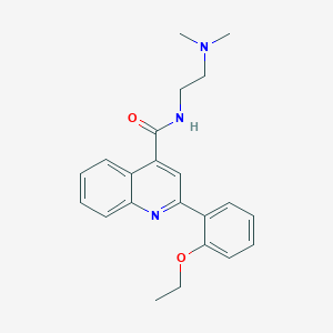 molecular formula C22H25N3O2 B4653806 N-[2-(dimethylamino)ethyl]-2-(2-ethoxyphenyl)-4-quinolinecarboxamide 