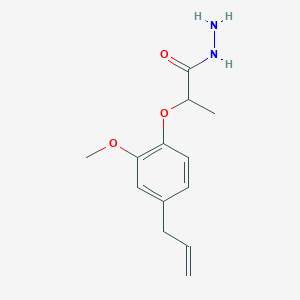 molecular formula C13H18N2O3 B4653894 2-(4-allyl-2-methoxyphenoxy)propanohydrazide CAS No. 832740-26-8