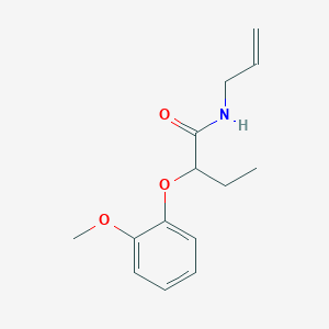 molecular formula C14H19NO3 B4653915 N-allyl-2-(2-methoxyphenoxy)butanamide 