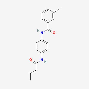 molecular formula C18H20N2O2 B4653916 N-[4-(butyrylamino)phenyl]-3-methylbenzamide 