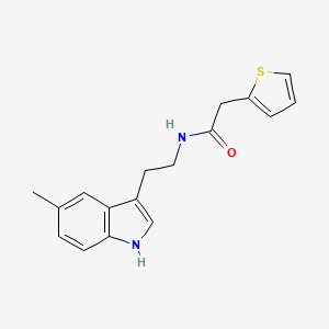 molecular formula C17H18N2OS B4653950 N-[2-(5-methyl-1H-indol-3-yl)ethyl]-2-(2-thienyl)acetamide 
