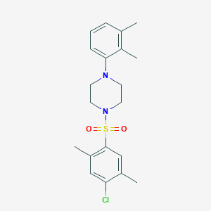 molecular formula C20H25ClN2O2S B4653969 1-[(4-chloro-2,5-dimethylphenyl)sulfonyl]-4-(2,3-dimethylphenyl)piperazine 