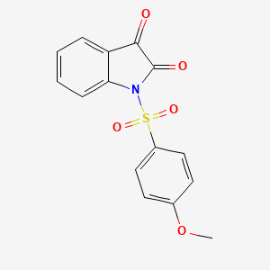 molecular formula C15H11NO5S B4654025 1-[(4-methoxyphenyl)sulfonyl]-1H-indole-2,3-dione 