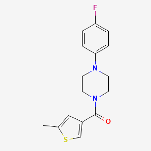 molecular formula C16H17FN2OS B4654046 1-(4-fluorophenyl)-4-[(5-methyl-3-thienyl)carbonyl]piperazine CAS No. 925580-78-5