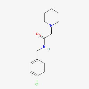 N-(4-chlorobenzyl)-2-(1-piperidinyl)acetamide