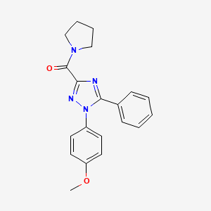 1-(4-methoxyphenyl)-5-phenyl-3-(1-pyrrolidinylcarbonyl)-1H-1,2,4-triazole