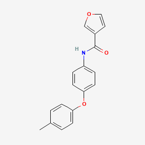 molecular formula C18H15NO3 B4654287 N-[4-(4-methylphenoxy)phenyl]-3-furamide 