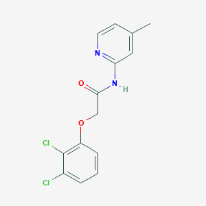 molecular formula C14H12Cl2N2O2 B4654301 2-(2,3-dichlorophenoxy)-N-(4-methyl-2-pyridinyl)acetamide 