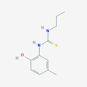 molecular formula C11H16N2OS B4654302 N-(2-hydroxy-5-methylphenyl)-N'-propylthiourea 