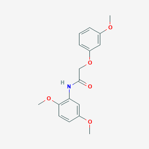 molecular formula C17H19NO5 B4654371 N-(2,5-dimethoxyphenyl)-2-(3-methoxyphenoxy)acetamide 