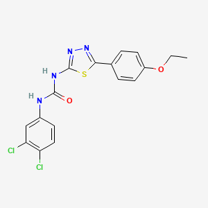 molecular formula C17H14Cl2N4O2S B4654413 N-(3,4-dichlorophenyl)-N'-[5-(4-ethoxyphenyl)-1,3,4-thiadiazol-2-yl]urea 