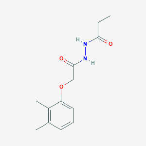 molecular formula C13H18N2O3 B4654451 N'-[2-(2,3-dimethylphenoxy)acetyl]propanohydrazide 