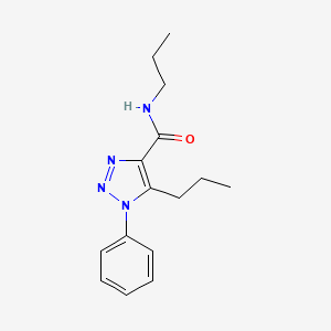 molecular formula C15H20N4O B4654453 1-苯基-N,5-二丙基-1H-1,2,3-三唑-4-甲酰胺 