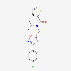 N-{[3-(4-chlorophenyl)-1,2,4-oxadiazol-5-yl]methyl}-N-isopropyl-2-thiophenecarboxamide
