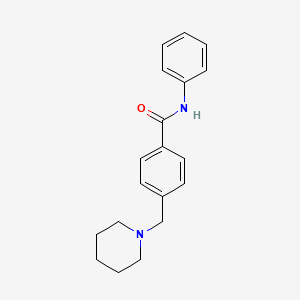 molecular formula C19H22N2O B4654504 N-phenyl-4-(1-piperidinylmethyl)benzamide 