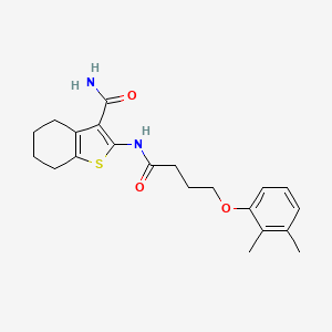 2-{[4-(2,3-dimethylphenoxy)butanoyl]amino}-4,5,6,7-tetrahydro-1-benzothiophene-3-carboxamide