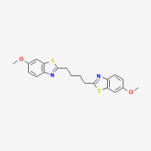 molecular formula C20H20N2O2S2 B4654548 2,2'-(1,4-butanediyl)bis(6-methoxy-1,3-benzothiazole) 